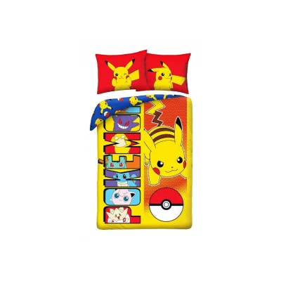 Pokémon Bettwäsche Set aus Baumwolle Bettdeckenbezug 140 × 200 cm