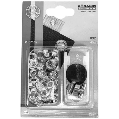 PÖSAMO Öse MS vernickelt (SB) 5,0mm a 45 Stück
