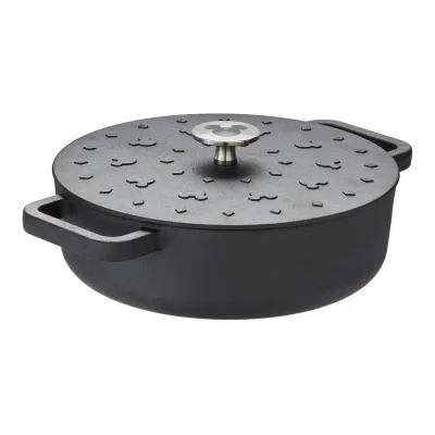 Prestige x Disney Monochrome eingebrannte Gusseisen-Kasserolle, Ø 24 cm
