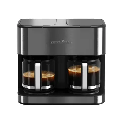 PROFICOOK PC-KAD 1308 Dark Inox Filterkaffeemaschine (32 Tassen, 3,6 l Wasstertank, Glaskanne, Warmhalteplatte, Abschaltautomatik, Wasserstandsanzeige)
