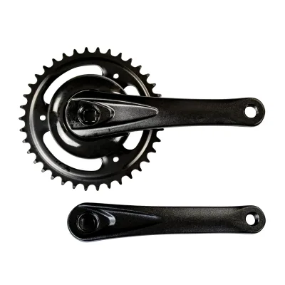 Prowheel Fahrrad Kurbel einfach Kurbelgarnitur 170 mm Fahrradkurbel 38 Zähne Vierkant E Bike