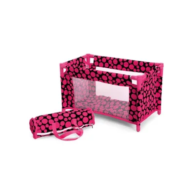Puppenbett Fantasy 9381, 48x27x31 mit Matratze, Kissen, Seitenfenster, Tasche