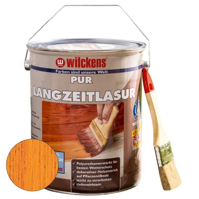 PUR Langzeitlasur 5 Liter inkl. Pinsel