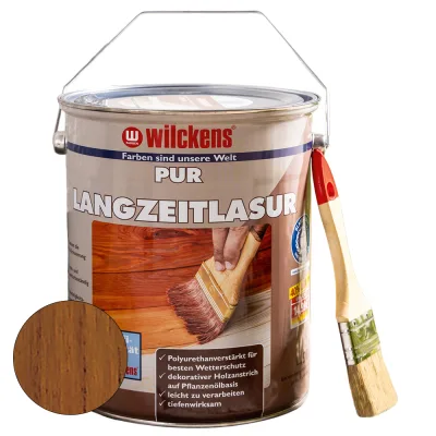 PUR Langzeitlasur 5 Liter inkl. Pinsel