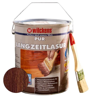 PUR Langzeitlasur 5 Liter inkl. Pinsel