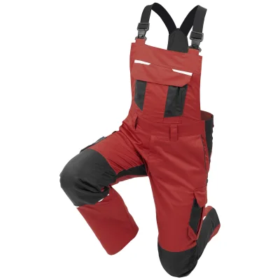 QUALITEX HIGH QUALITY WORKWEAR Latzhose IND red dahlia/phantom Damen: 56 Herren: 62
