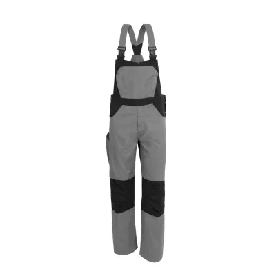 QUALITEX HIGH QUALITY WORKWEAR Latzhose X-Serie grau/schwarz Damen: 38 Herren: