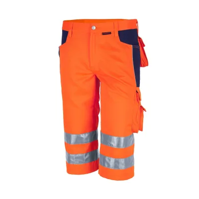 QUALITEX HIGH QUALITY WORKWEAR Shorts PRO WS warnorange/marine Damen: 48 Herren: 54