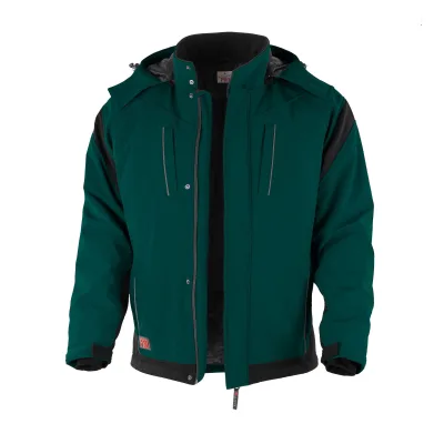 QUALITEX HIGH QUALITY WORKWEAR Softshelljacke PRO Winter grün/schwarz Damen: 56 Herren: 3XL