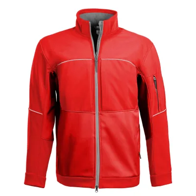 QUALITEX HIGH QUALITY WORKWEAR Softshelljacke RESIST rot Herren: