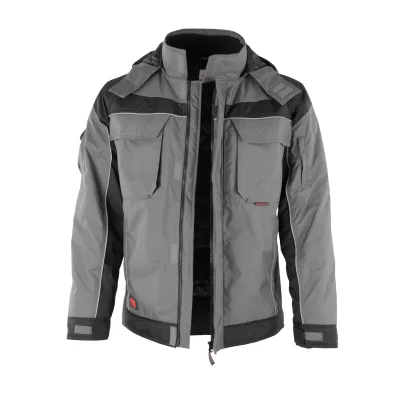 QUALITEX HIGH QUALITY WORKWEAR Winterjacke PRO Winter grau/schwarz Damen: 56 Herren: 3XL