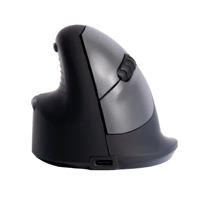 Ergonomische Maus R-Go HE Break mit Pausensoftware, medium (Handlänge 165-185mm), Linkshänder, bluetooth, schwarz