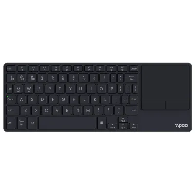 RAPOO E2810M Smart TV Multi-Media Wireless metal Keyboard black DE