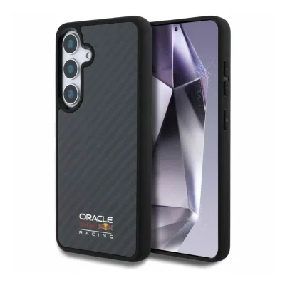 RedBull Samsung Galaxy S25 Real Carbon Fiber Shiny Logo MagSafe Hülle