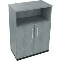 Regalschrank endless 800 x 1.133 x 442 mm (B x H x T) anthrazit metallic