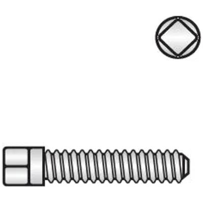Reidl DIN 480 Vierkantschrauben, M 16 x 80, mit Bund und Ansatzkuppe, 10.9 blank