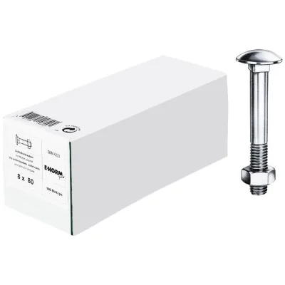 Reidl DIN 603 Flachrundschr. Vierkantansatz M 16 x 100 4.6 verzinkt, mit Mutter