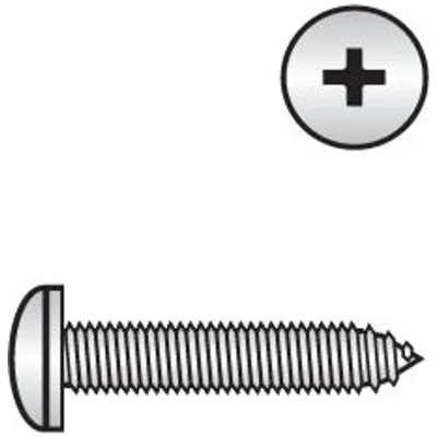 Reidl DIN 7981 Linsenkopf-Blechschrauben Kreuzschlitz Phillips Form C 4,8 x 70 A4 blank