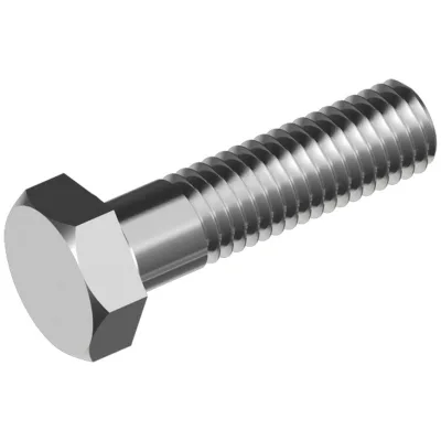 Reidl DIN 931 Sechskantschraube mit Schaft M 27 x 180 A2 blank
