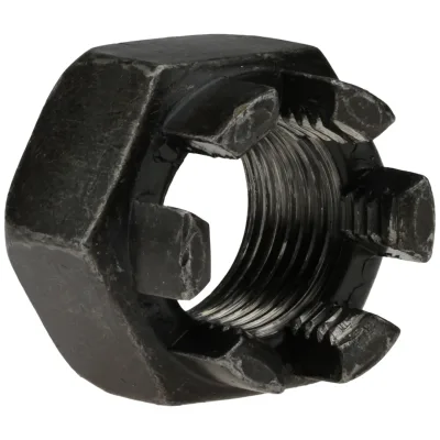 Reidl DIN 935 Kronenmuttern M 68 x 2,  6 / 6 Au (Stahl - gedreht) blank, Feingewinde