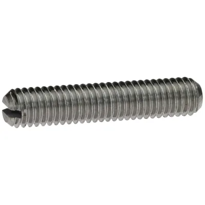 Reidl ISO 4766 Gewindestifte M10x25, mit Schlitz/Kegelkuppe, 14H blank