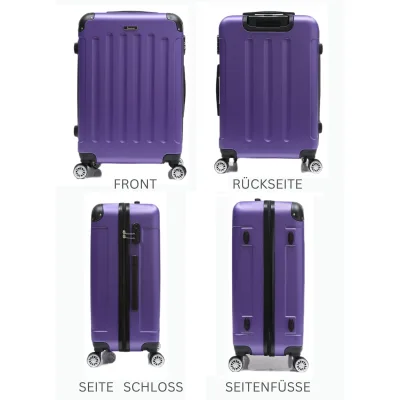 Reisekoffer Koffer 3 tlg Hartschale Trolley Set