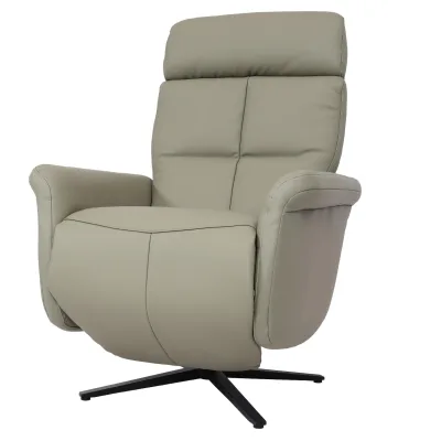 Relaxsessel MCW-L10, Design Fernsehsessel TV-Sessel Liegesessel, Liegefunktion drehbar ~ grau