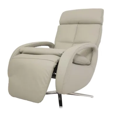 Relaxsessel MCW-L11, Design Fernsehsessel TV-Sessel Liegesessel, Liegefunktion drehbar ~ grau