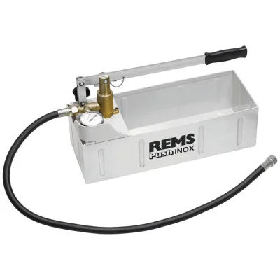 Rems Hand-Druckprüfpumpe mit Manometer Push INOX, p d 6 MPa/60 bar/870 psi