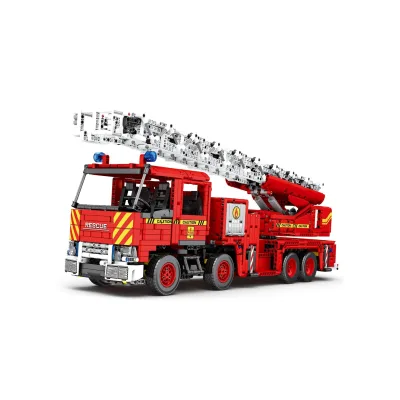 Reobrix 22005 Feuerwehr Drehleiter Klemmbaustein RC Feuerwehrfahrzeug 3266 Teile ab 14