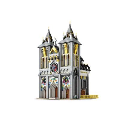 Reobrix 66027 Mittelalterliche Kirche Klemmbaustein Gebäude 3468 Teile ab 14
