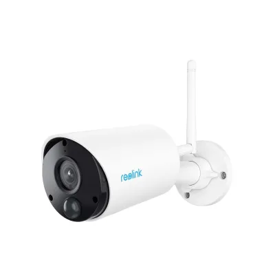 Reolink Argus Series B320 5MP, Weiß Außenkamera (Überwachungskamera, WLAN, Kompatibel mit Amazon Alexa, Google Assistant)