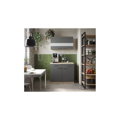Respekta Ergänzungset ca. B 100 cm Holz/Glastüren- versch. Ausführungen- grau