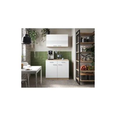 Respekta Ergänzungset ca. B 100 cm Holz/Glastüren- versch. Ausführungen-weiß