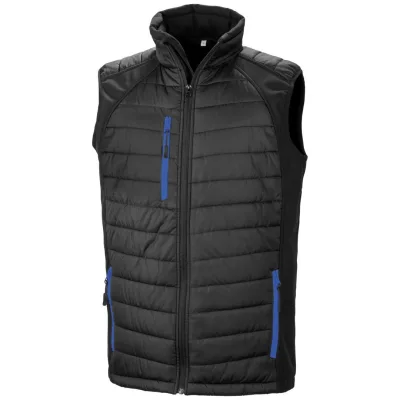 Result Core Cotton Classics-30.238X Hybrid Gilet Compass Gr. 2XL black/royal