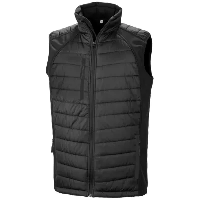 Result Core Cotton Classics-30.238X Hybrid Gilet Compass Gr. L black/black
