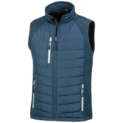 Result Core Cotton Classics-30.238X Hybrid Gilet Compass Gr. L navy/grey