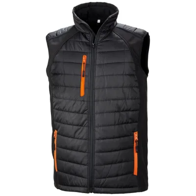 Result Core Cotton Classics-30.238X Hybrid Gilet Compass Gr. M black/orange
