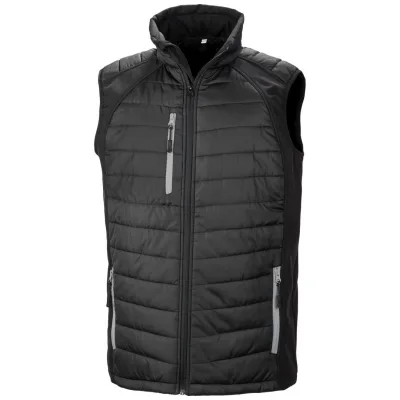 Result Core Cotton Classics-30.238X Hybrid Gilet Compass Gr. S black/grey