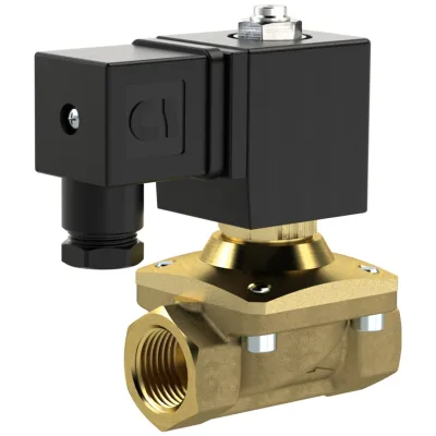 Riegler 2/2 MV, NO, MS, G38, DN13, PN 0-12, NBR, zwangsg., 24V DC