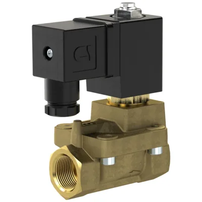 Riegler 2/2 MV, NO, MS, G38, DN13, PN 0,5-12, FPM, vorgest., 230V AC