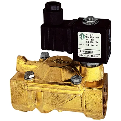 Riegler 2/2-MV,MS,NC,vorge.,24V DC,8W,NBR,G1 1/4,PN0,2-10bar