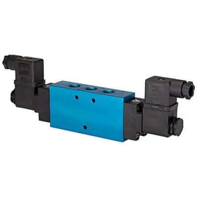 Riegler 5/2-Wegeventil beidseitig elektromagnetisch, bistabil G1/4 24VDC
