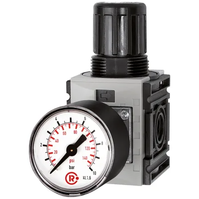 Riegler Druckregler »FUTURA-mini«, Standardmanometer, BG 0, G 1/4, 0,5-10 bar