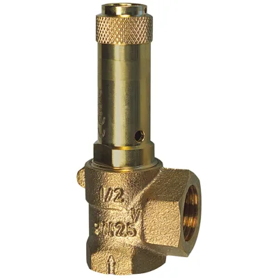 Riegler Eck-Sicherheitsventil, Flüssigkeiten, G 1/2 Ansprechdruck 1,5 bar
