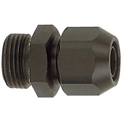 Riegler Einschraubverschraubung, Alu, für PVC-Gewebeschlauch 16x10, G 1/4