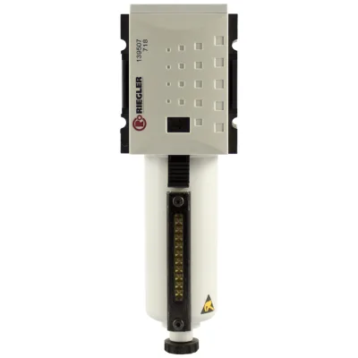 Riegler Filter »FUTURA« mit Metallbeh., Sichtrohr, 5 µm, BG 2, G 3/8, HA