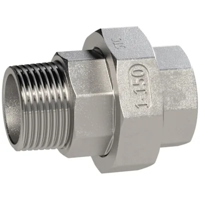 Riegler lösbarer Doppelnippel, kon. dicht., G 1/4, I/A, SW 30, ES1.4408