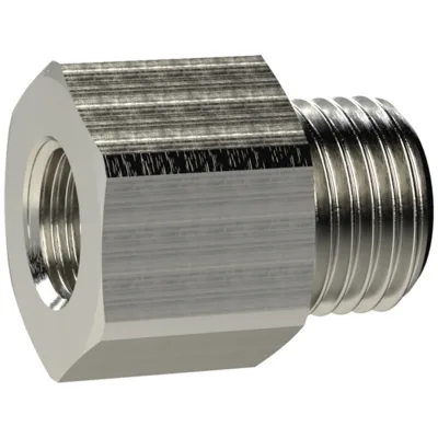 Riegler Reduziernippel lang, G 1 a., G 1 1/4 i., SW 50, Messing vern.