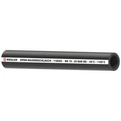Riegler Salz- und Heißwasserschlauch EPDM, schwarz, Schl.-Ø 27x19, 40 m